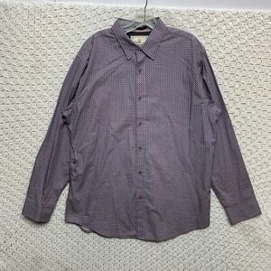 Age of Wisdom Shirt Mens Size XL Long‎ Sleeve Button Up Flip Cuff  Casual Top